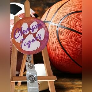Clemson Tigers Id badge Reel